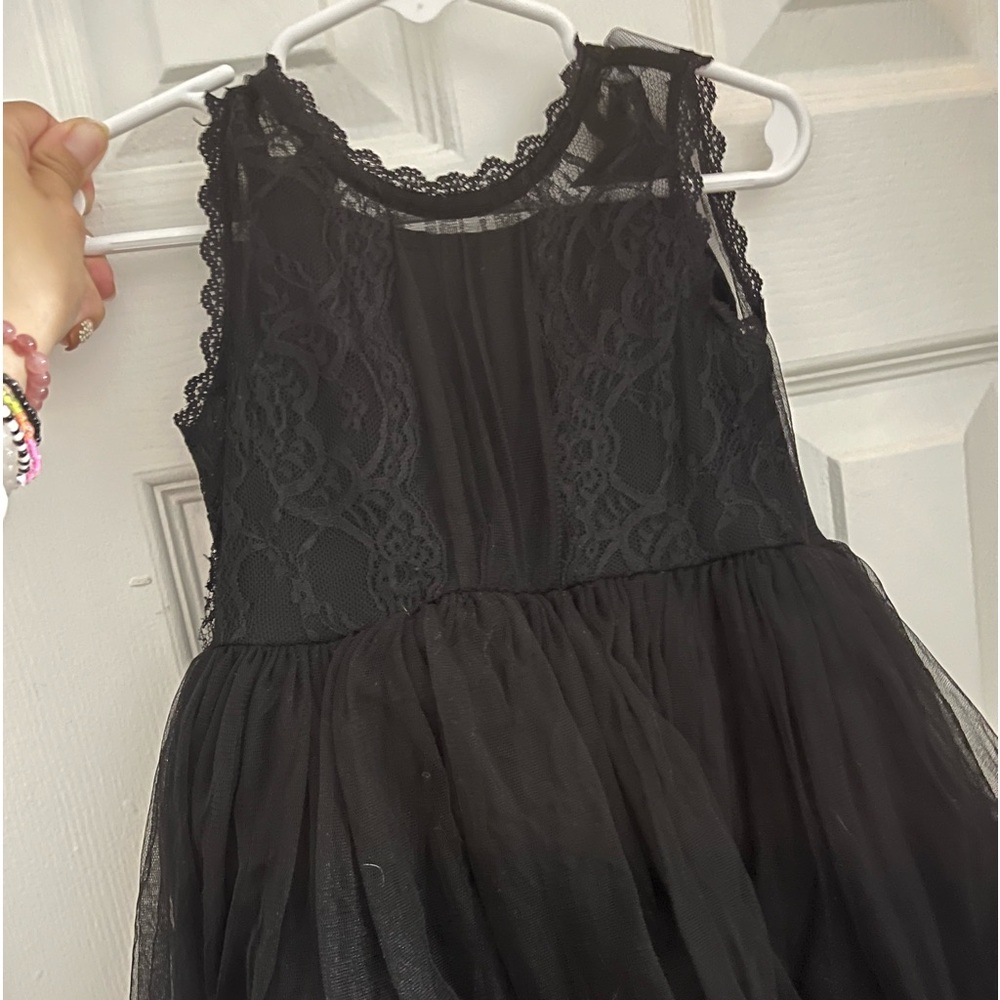 Long black toddler dress
